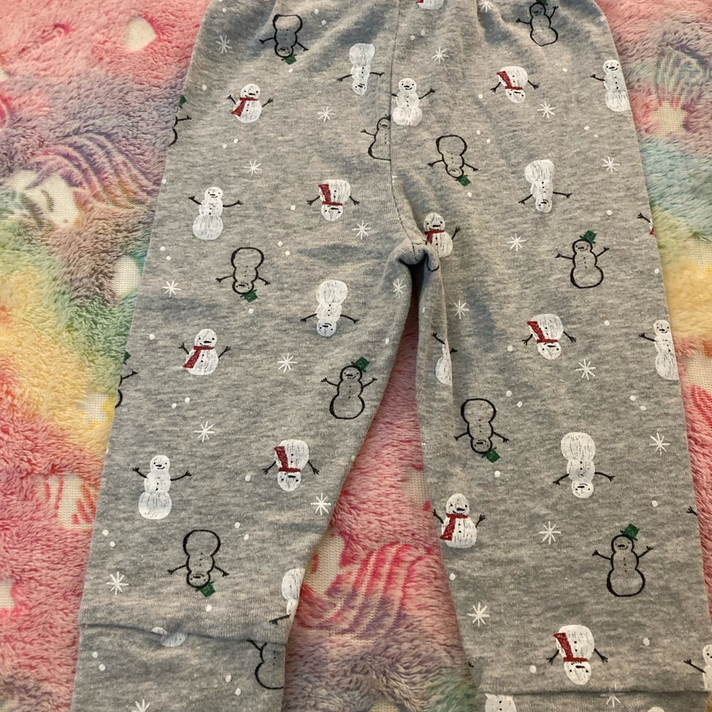 Carter's Gray Pajama Pants with Festive Design